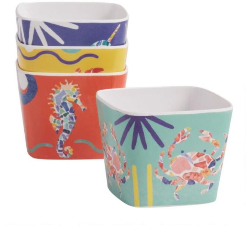 ⛔️SOLD OUT⛔️ CPWM Sea Life Melamine Dip Bowls 4 Pk - Picture 8 of 9
